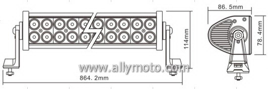 180W LED Light Bar 2004